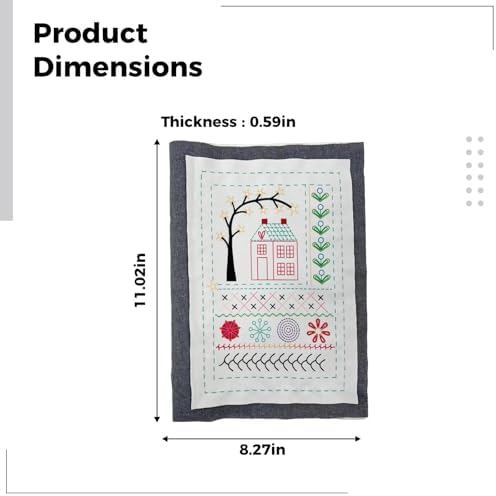 Chewtoyo Stitching Book Kit, Linen Fabric, English Instructions, Adults - Image 3