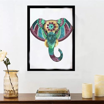 Elephant Paper Quilling Kit Paper Quilling Adult Craft Great for DIY Craft Workshop, Home Decoration,Birthday Gift,Adult Friend interaction.It's Suitable for Adult and Craftsmen.Creative Stress Reliee - Image 5