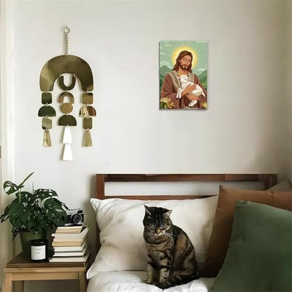 ICYANART Paint by Numbers for Adults Framed, Jesus Number Painting 8x12In - Image 3