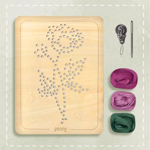 Wooden Flower Lacing Embroidery Kits for Beginners, Set of 5 Learn-to-Stitch Craft Boards, Sewing & Embroidery Art Kits for Kids Ages 8+, DIY Craft Projects, Educational Gifts, Party Favors (Spring) - Image 6