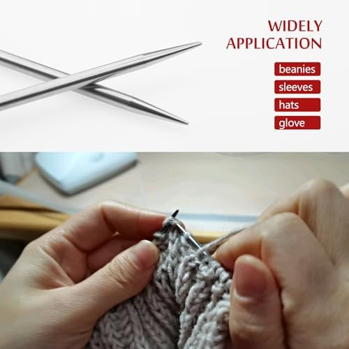 17inch (43cm) Stainless Steel Circular Knitting Needle Size US 2 (2.75mm) - Image 2