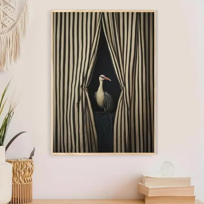 Vintage Bird Paint by Numbers Kit for Adults Framed Canvas, Frameworkless - Image 4