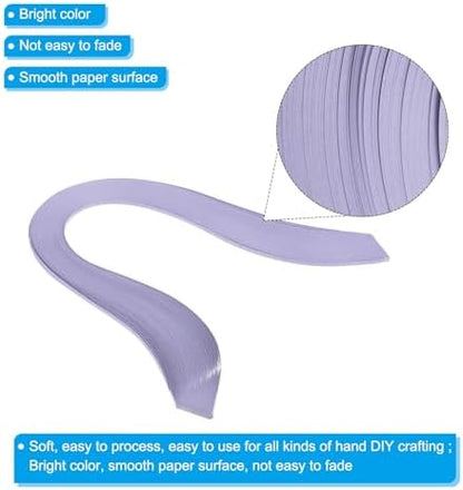 PATIKIL 240pcs Quilling Strips Paper, 3mm x 39cm Origami Paper Quilling Kits for Adults Beginner Art DIY Craft Christmas, Light Purple - Image 3