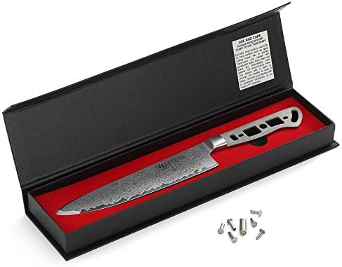 KATSURA Woodworking Project Kit – Gyuto Chef Knife Blank – 8 Inch – 45mm Wide Blade – Japanese Premium AUS 10, 67 Layers Damascus Steel - Image 3