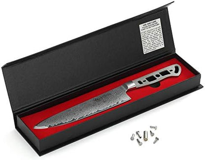 KATSURA Woodworking Project Kit – Gyuto Chef Knife Blank – 8 Inch – 45mm Wide Blade – Japanese Premium AUS 10, 67 Layers Damascus Steel - Image 3