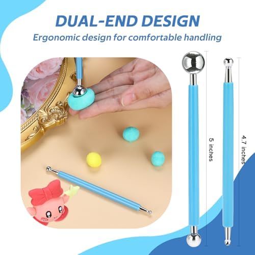 Polymer Clay Tools, Modeling Dotting Tools, Pottery Tools Kit - Image 3