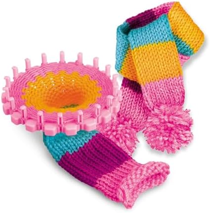 4M Knitting & Crochet Kit for Kids Ages 8-12 – Learn to Knit with French Knitting Reel, Crochet Hooks, Yarn, Scarf & Handbag Projects, Beginner Craft Set for Girls and Boys, STEM Arts & Crafts Gift - Image 6