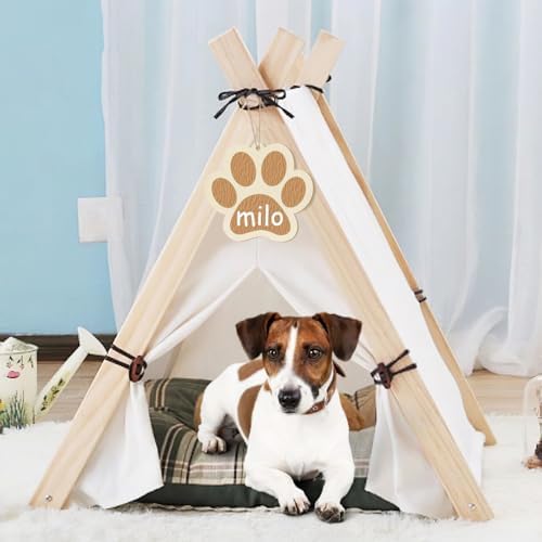 Large Dog Paw-Shaped Wooden Welcome Door Sign to Paint 10Pcs, DIY Blank Unfinished Wood Ornament for Crafts Hanging Decorations, Dog House Pet Theme Party Decoration Halloween Christmas Thanksgiving - Image 5