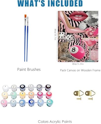 WUDWL Coquette Paint by Numbers Kit for Adults, Color By Numbers for Adults - Image 3