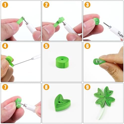 6-Piece Multi-Size Quilling Pen Set for 3mm-10mm Paper Strips, White - Image 6