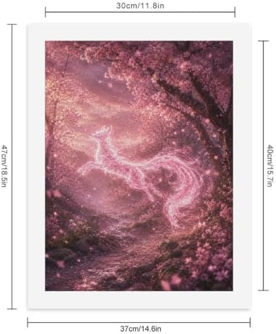 Bozfoxa Paint by Numbers Kit for Adults Beginner Rose Blossom Fox - Image 2
