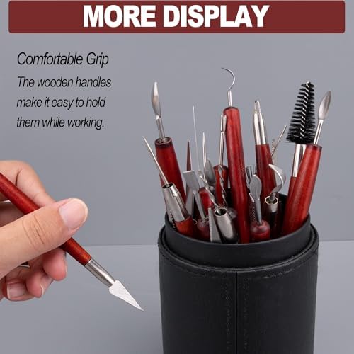 LINPHCEY 22-Piece Clay Sculpting Tools Set Perfect for Polymer Air Dry Modeling Clay Beginners & Professionals Ideal for DIY Pottery & Ceramics Tools for Clay Sculpey Sculpting & Crafting - Image 6