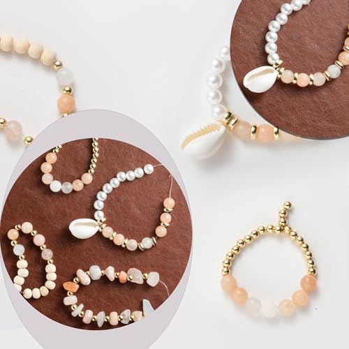 Xylise Jewelry Making Supplies Kit Natural Stone Beads for Irregular Natural Stone with for DIY Craft Bracelet Necklace Earrings for Adults (Pink) - Image 5