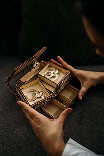 Wood Trick Treasure Box 3D Wooden Puzzles for Adults to Build - Image 2