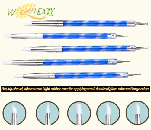 WQHDQLY 45PCS Pottery Tools, Practical Polymer Clay Sculpting Tools Kit, Air Dry Clay Tools Set for Adults, Pottery Craft, Carving, Dotting, Shaping, Molding, Modeling,Drawing - Image 4