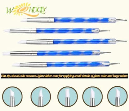 WQHDQLY 45PCS Pottery Tools, Practical Polymer Clay Sculpting Tools Kit, Air Dry Clay Tools Set for Adults, Pottery Craft, Carving, Dotting, Shaping, Molding, Modeling,Drawing - Image 4