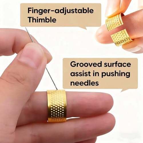 37PCS Big Eye Steel Sewing Needles Kit,5 Size Steel Needles for Hand Sewing Kit Stainless Needle for Adult,Portable Sewing Needles,Beginner-Friendly (37PCS) - Image 4