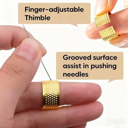 37PCS Big Eye Steel Sewing Needles Kit,5 Size Steel Needles for Hand Sewing Kit Stainless Needle for Adult,Portable Sewing Needles,Beginner-Friendly (37PCS) - Image 4