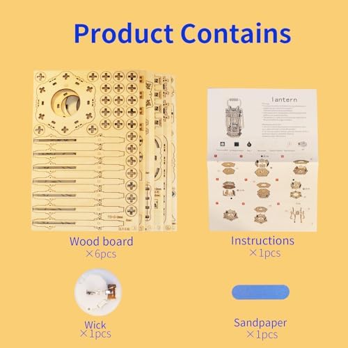 Music Park 3D Wooden Puzzles for Adults, Hand Lantern - Image 6