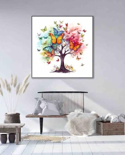 DYAIANGMU Tree of Life Stamped Cross Stitch Kit for Adults 13.7x13.7 inches - Image 4