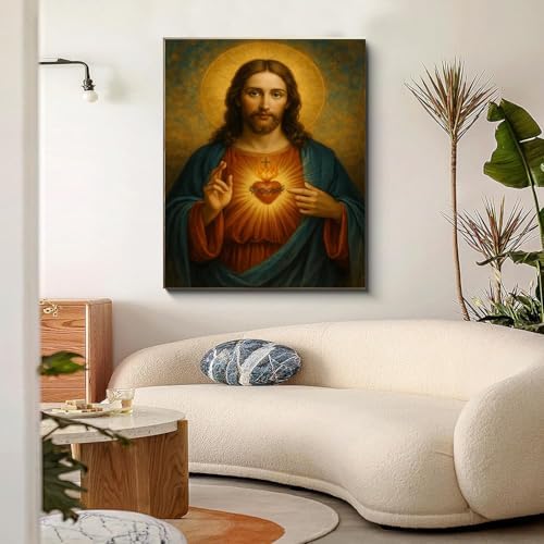 Jesus Paint by Numbers Kit for Adults Framed Canvas 12X16 in, Frameworkless - Image 4