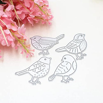 Birds Cutting Dies for Card Making Handmade DIY Paper Cards Album Decoration Craft Embossing (4 Birds) - Image 2
