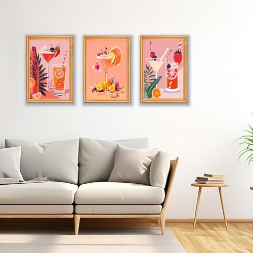 Mosaflare 6 Cocktail Pack Painting by Numbers Kit for Beginner 8X12 inch - Image 2