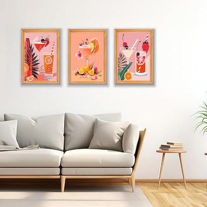 Mosaflare 6 Cocktail Pack Painting by Numbers Kit for Beginner 8X12 inch - Image 2