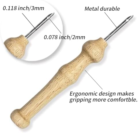 INFUNLY Green Moss Punch Needle Kit for Beginners Flowers Punch Needle Embroidery Kits for Adults DIY Punch-Stitching Kit with Instruction Threader Needles Square Frame for Wall Decor 9.4''x9.4'' - Image 3