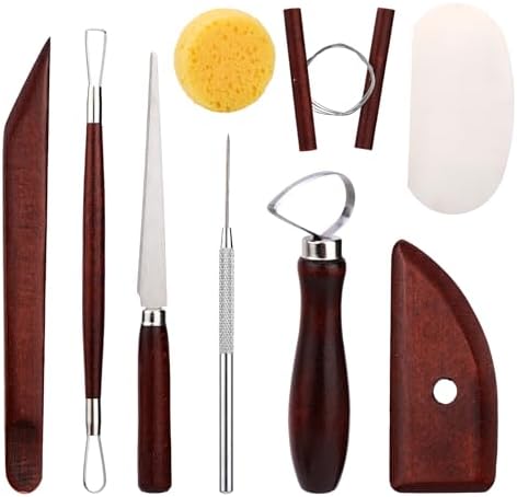 Pottery Tools Kit, Clay Tools Set, Ceramic Tool Kit by Zlulary