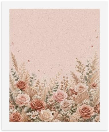 Paint by Numbers Kit for Adults Beginner Art Decor Blush Rose Meadow - Image 2