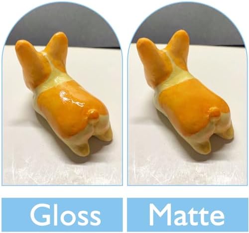 2 x 50ml Air Dry Clay Glaze, Protect Clay Surfaces, Gloss & Matte Glaze - Image 2