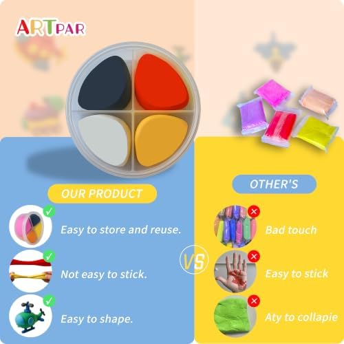 Artpar Air Dry Clay Kit,Modeling Magic Clay Traffic Set,Kids Crafts Gifts - Image 6