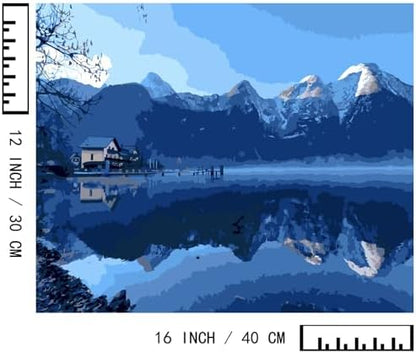 BAISITE Paint by Numbers Kit for Adults Beginners,12" Wx16 L 2 Pack Canvas for Painting Kits for Adults in Colorful Box-PBN275-276 - Image 7