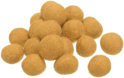 PATIKIL Wool Felt Balls Beads Wool Felting Pom 2cm 20mm Khaki for Home Decor DIY Crafts Handcrafts Project Pack of 20 by PATIKIL
