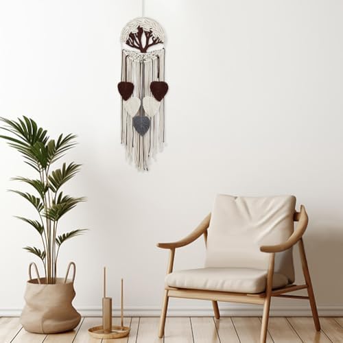 FREEBLOSS Tree of Life DIY Macrame Kit Leaves Macrame Tapestry Macrame Wall Hanging with Video Tutorials Macrame Wall Hanging Supplies Macrame Wall Decor for Living Room for Beginners Adults - Image 4