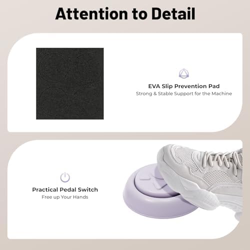 Mini Pottery Wheel Kit, 4.7 Inch Electric Clay Wheel with Foot Pedal and Adjustable Speed, Ceramic Making Machine with 8 Tools for Kids Beginners - Image 5