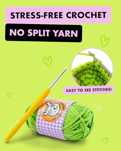 Granny Squirrel Turtle Crochet Kit for Beginners - DIY Amigurumi Animal Craft Kit with Full HD Video Tutorials & Easy No-Split Yarn - Complete Starter Set for Adults & Kids (Ages 13+) - Image 2