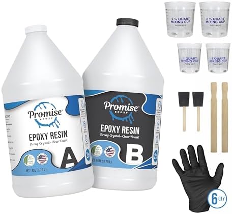 Promise Epoxy Table Top Epoxy Resin Kit 2-Gallon with Accessories by PromiseEpoxy