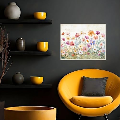 Banket Floral Paint by Numbers Kit for Adults Beginner DIY Painting Kits for Adults Flowers Easy Adult Paint by Number Kits on Canvas Color by Numbers for Gifts Home Wall Decor 16x20 Inch - Image 3