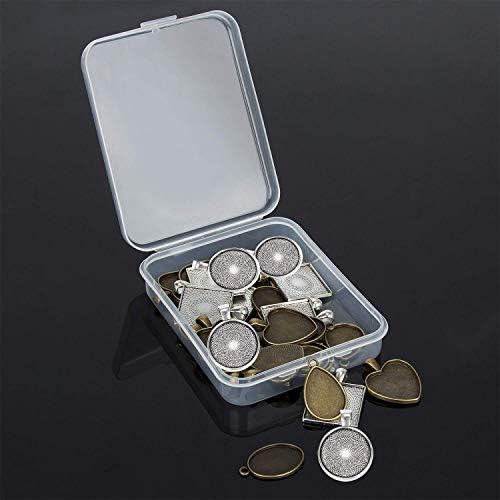 58Pcs Resin Jewelry Molds 5 Styles Pendant Trays Resin Jewelry Making Kit - Image 6