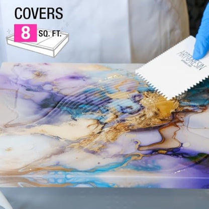 ArtResin - Epoxy Resin - Clear - Non-Toxic - Starter Combo Pack - 32oz (16 oz Resin + 16 oz Hardener) (946ml) - Image 3