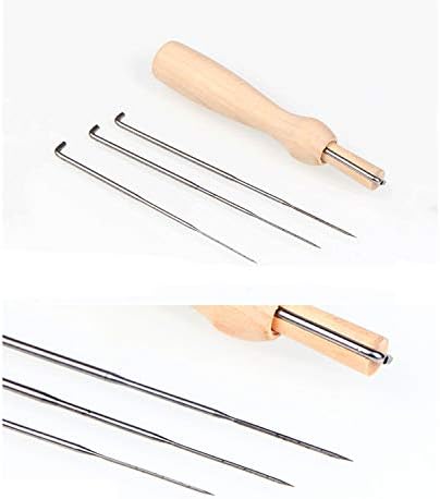 Phinus 30 Pcs Needle Felting Kit, Wool Felting Needles, 3 Sizes: 3.58/3.39/3.07 inch, Grey, Sharp Point, Iron Material - Image 5