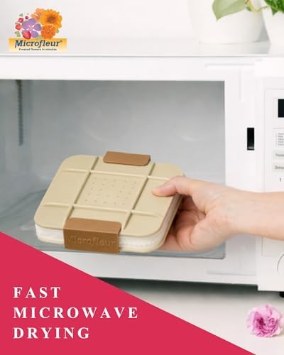 Microfleur Microwave Craft Flower Preservation Press Portable Kit, 5 inch - Image 5