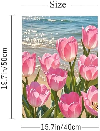 ACIOPPL Paint by Numbers for Adults Beginner Pink Tulip Flower 16 x 20 Inch - Image 5
