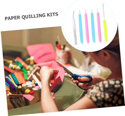 COHEALI 18pcs Papermaking Kit Pens Piercer Tweezer Paper Quilling Tools for DIY Art Craft - Image 6