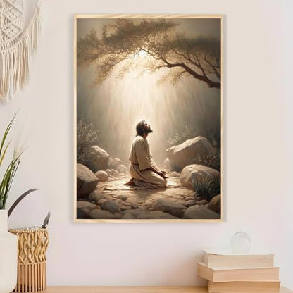 Jesus Paint by Numbers Kit for Adults Framed Canvas, Frameworkless - Image 6