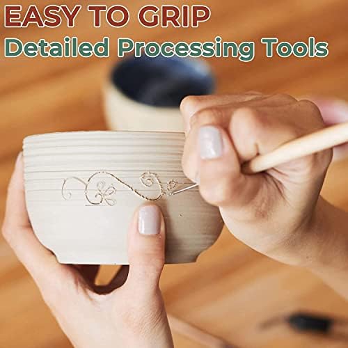 Jetmore 6 Pack Clay Tools Kit, Pottery Tools & Sculpting Tools, Polymer Modeling Clay Cutters Sculpture Set for Carving, Ceramics, Molding, DIY - Image 3