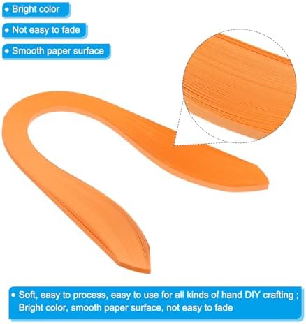 PATIKIL Quilling Strips Paper 600pcs 5mm 39cm Origami Paper Quilling Kits for Art DIY Hand Craft Christmas, Coral Orange - Image 3