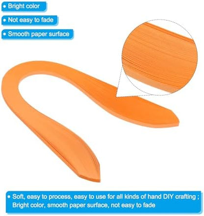 PATIKIL Quilling Strips Paper 600pcs 5mm 39cm Origami Paper Quilling Kits for Art DIY Hand Craft Christmas, Coral Orange - Image 3